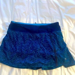 Lululemon sz 8 blue jog skirt
